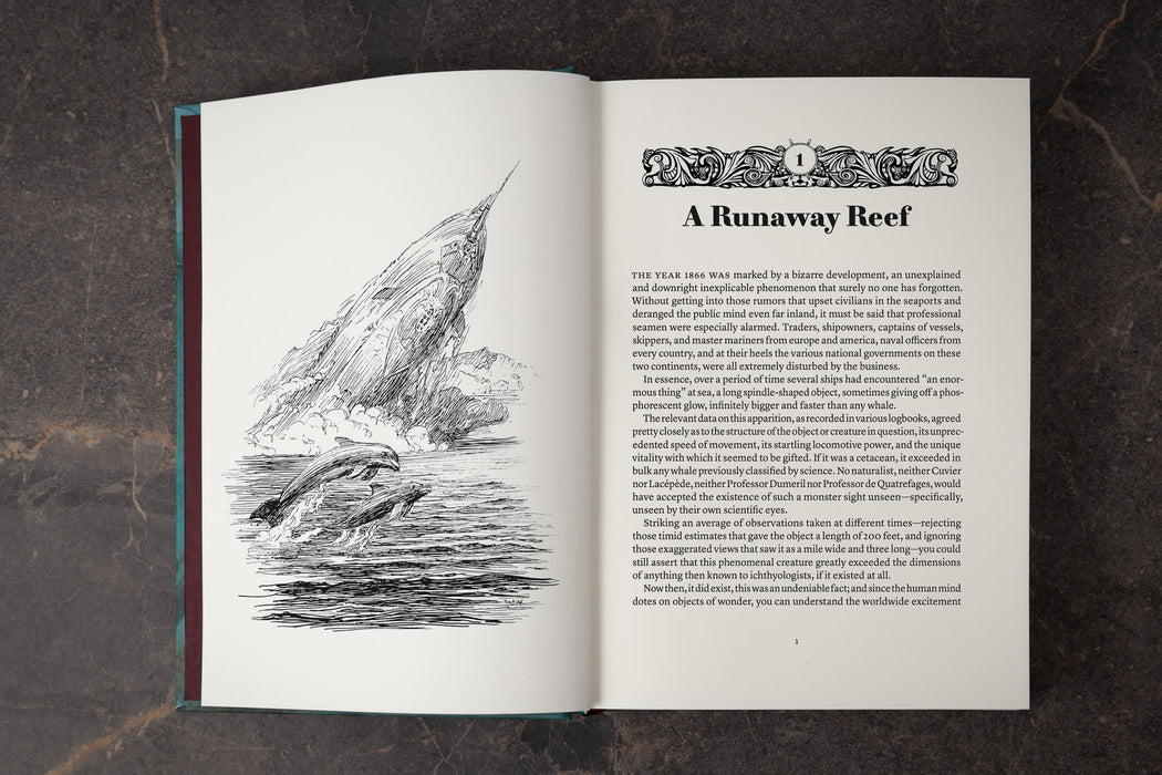 Twenty Thousand Leagues Under the Seas by Jules Verne - Lettered Edition