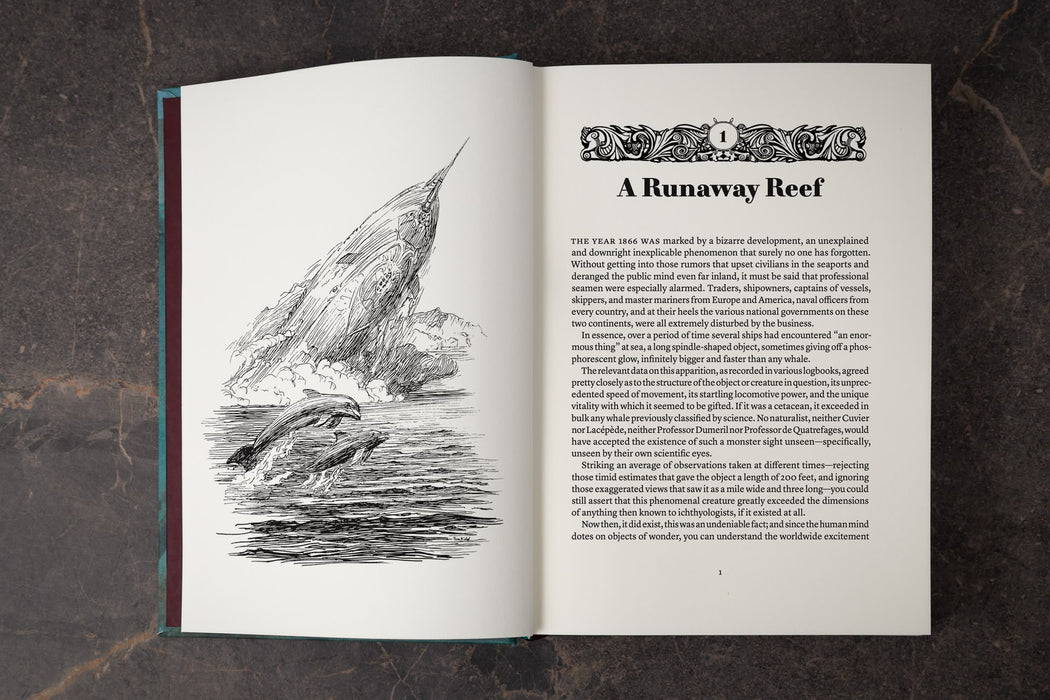 Twenty Thousand Leagues Under the Seas by Jules Verne - Lettered Edition